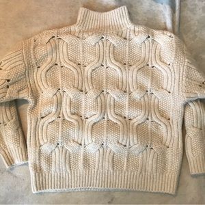 Reiss sweater. Cream color.   New never worn.  Alpaca, wool, acrylic, nylon.